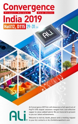 Welcome to visit ALi Booth at Convergence India 2019